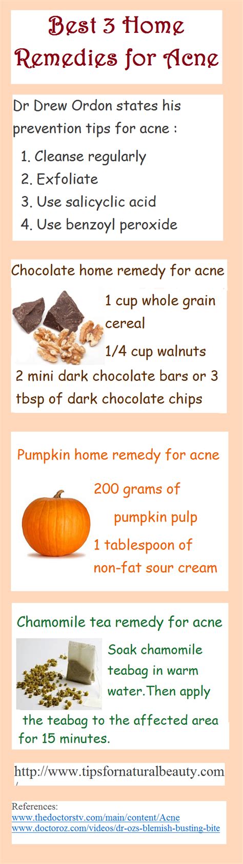 Three DIY Home Remedies for Acne (Infographic) | Tips for Natural Beauty