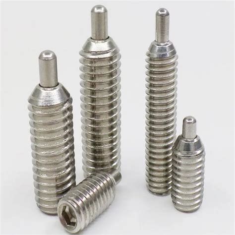 High Quality M3 M4 M5 M6 M8 M10 M12 Hex Socket Spring Loaded Pin Plunger Stainless Steel 304 ...