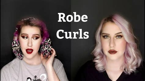 Robe Belt Heatless Curls Tutorial | Short Hair - YouTube