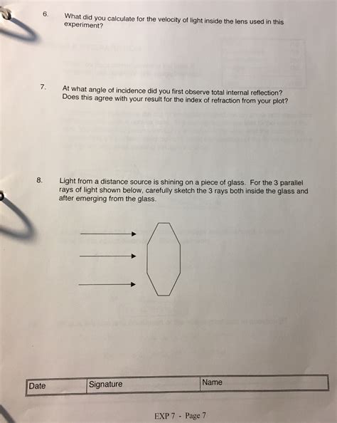 What did you calculate for the velocity of light | Chegg.com