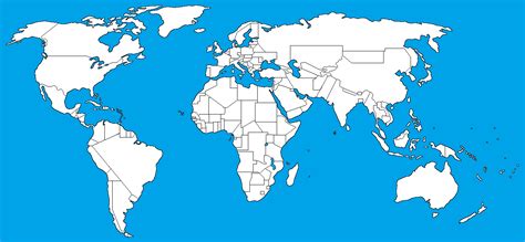 Map of the world if all countries were to have a similar border to an American state : r ...