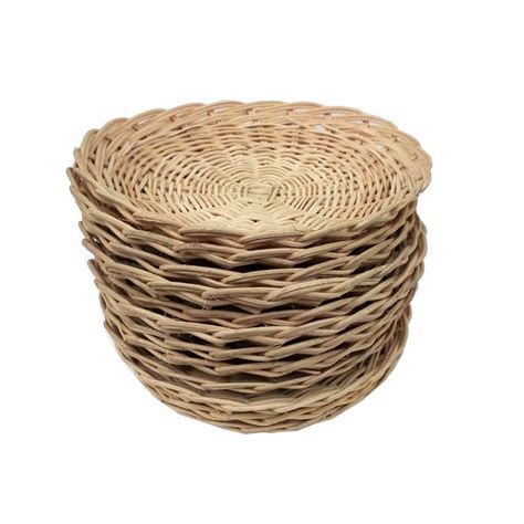 Jual Kerajinan Jogja Piring Rotan Anyaman Diameter 23cm - 12pcs di Lapak satuempat | Bukalapak