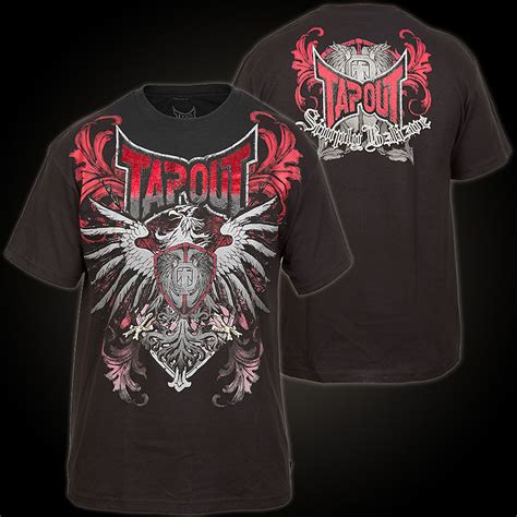 Tapout T-Shirt Black Bird: Black T-Shirt features large Print Designs ...