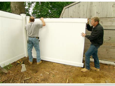 How to Install a Vinyl Privacy Fence White Vinyl Fence, Vinyl Fence Panels, Vinyl Privacy Fence ...