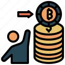 Bitcoin icons by Sumit Saengthong