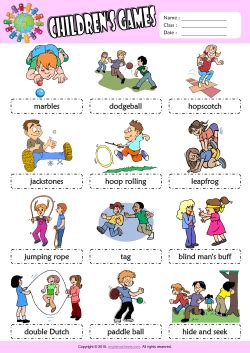 Children Games ESL Printable Worksheets For Kids 1