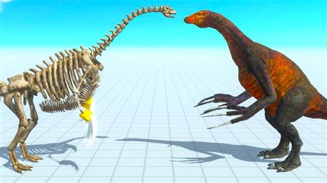 Therizinosaurus Skeleton vs Itself and Every Mutants - Animal Revolt ...