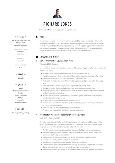 19 Architect Resume Examples | PDF & Word