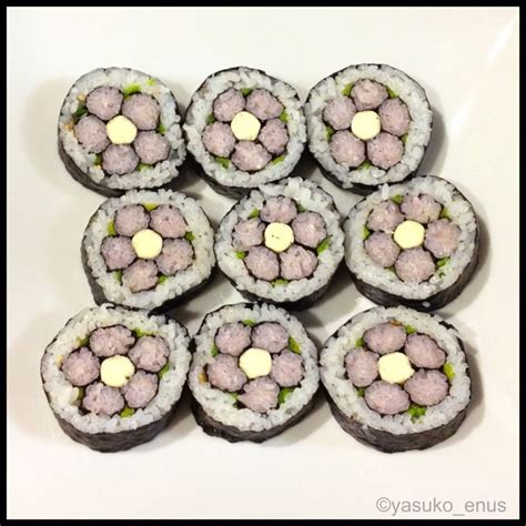 Flower sushi rolls for Hina matsuri | Hina matsuri, Japanese resources, Japan