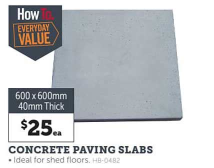 Concrete Paving Slabs Offer at Stratco