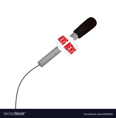 Microphone news Royalty Free Vector Image - VectorStock