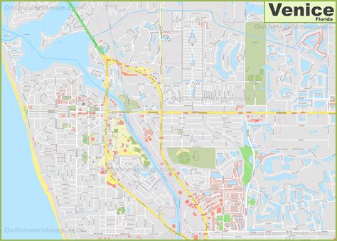 Large detailed map of Venice (Florida) - Ontheworldmap.com