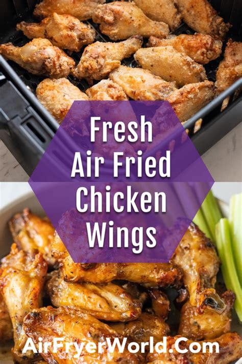 Air Fryer Chicken Wings Recipe CRISPY in 25 min | Air Fryer World