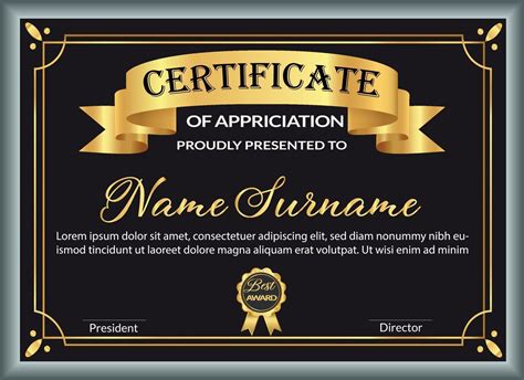 Best award certificate design template 2326771 Vector Art at Vecteezy