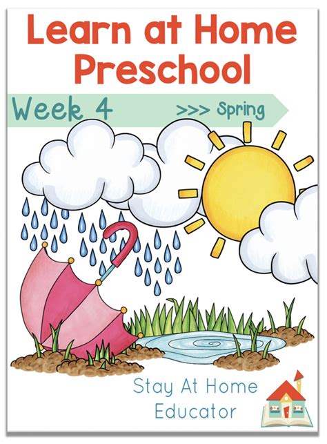 Free Learn At Home Spring Preschool Lesson Plans - Stay At Home Educator