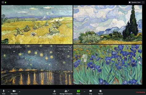 1000Museums Van-Gogh Collection for Zoom - 1000Museums