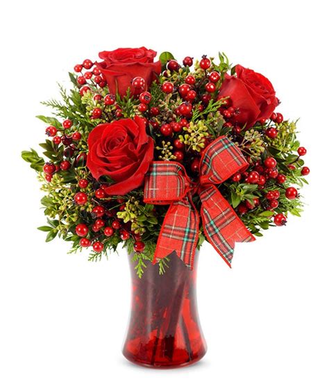 The Jingle Bell Flowers Bouquet - FlowersForYou.com