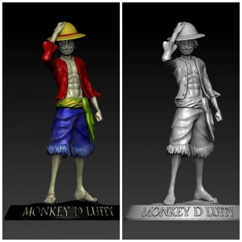 monkey d luffy one piece 3D Model in Çizgi 3DExport