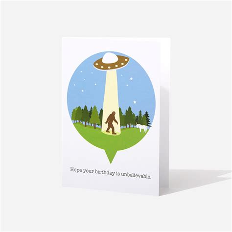 Bigfoot Birthday Greeting Card - Etsy