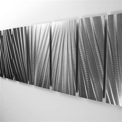 "Whispering Winds" 68"x24" Large Silver Modern Abstract Metal Wall Art Sculpture Natural ...