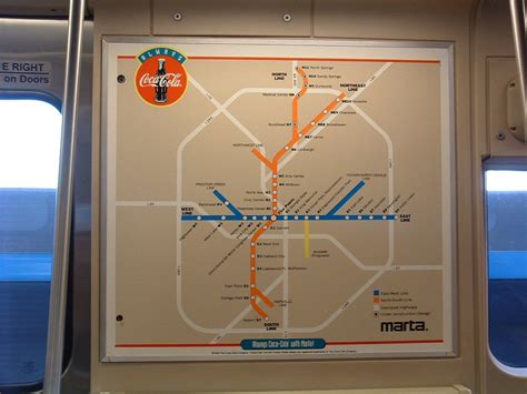 I took a picture of the MARTA Rail Map posted on a train in 2006. Can ...