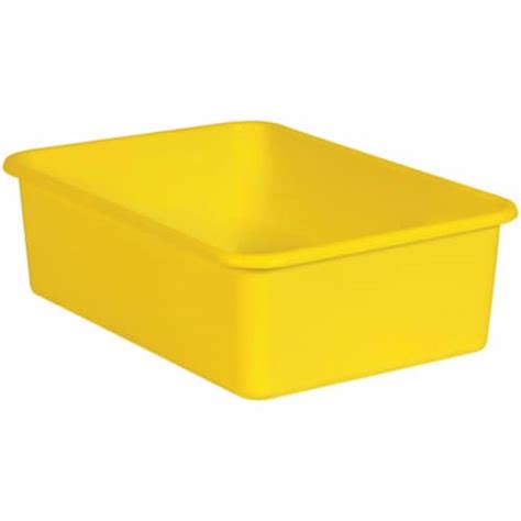 Yellow Large Plastic Storage Bin, 1 - Kroger