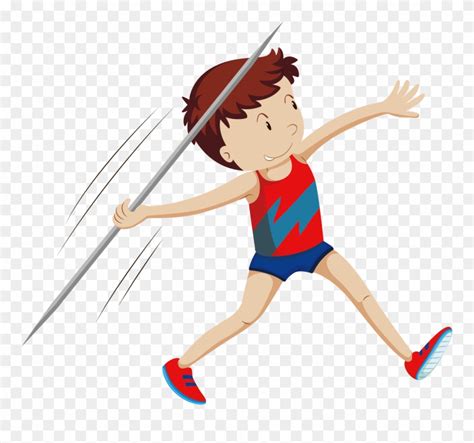 Javelin Throw Athlete Illustration At The Clipart (#2304031) - PinClipart