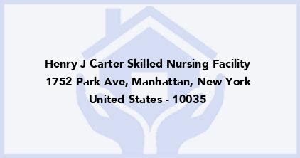 Henry J Carter Skilled Nursing Facility in Manhattan