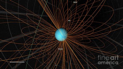 Uranus's Magnetosphere Photograph by Nasa's Scientific Visualization ...