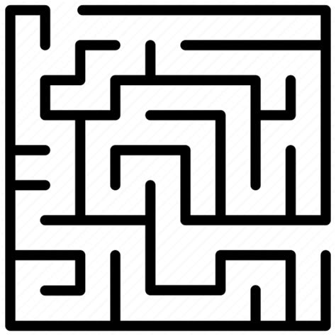 Block maze, hedge maze, maze navigation, puzzle, trap maze icon - Download on Iconfinder