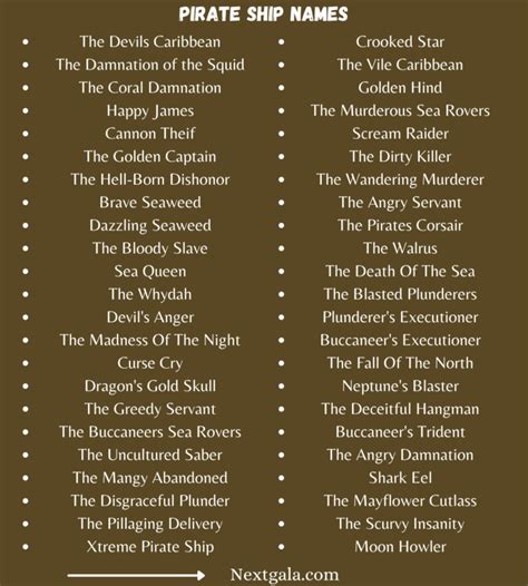 1000+ Cool, Funny, and Badass Pirate Ship Names Ever