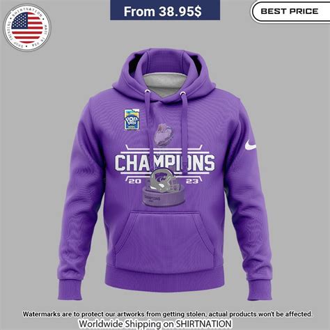 Kansas state football champions 2023 Hoodie • Shirtnation - Shop ...