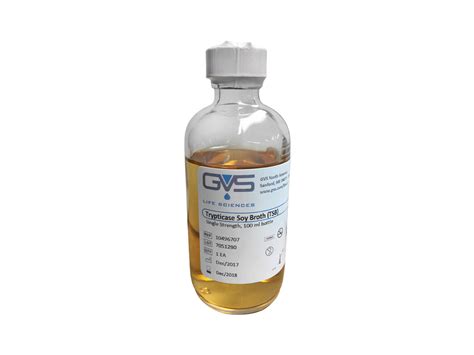 GVS Trypticase Soy Broth (TSB) Bottled Media– MSE Supplies LLC