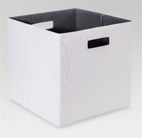 13" Fabric Cube Storage Bin White - Threshold™ in 2020 | Cube storage ...