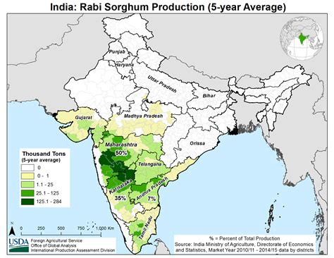 Major Crops Of India Map