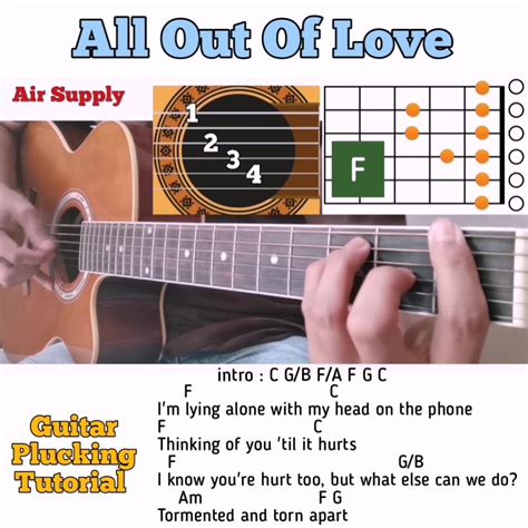 All Out Of Love - Air Supply guitar chords w/ lyrics & plucking tutorial | By Bert's Guitar ...