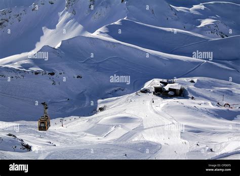 Nebelhorn cable car and Allgau Alps near Oberstdorf, Bavaria Stock Photo, Royalty Free Image ...