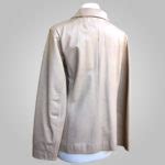 Cream Leather Jacket - Cream Emelia 026 - L'Aurore Leather Jacket