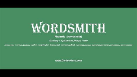 wordsmith: How to pronounce wordsmith with Phonetic and Examples - YouTube