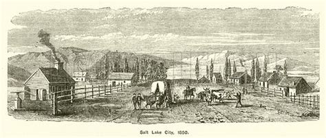 Salt Lake City, 1850 stock image | Look and Learn