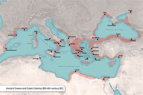 Map of the Ancient Greek Colonies (Free Download)