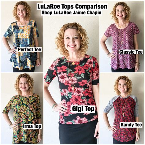 LuLaRoe Shirt Comparison || lol Shirts Comparison Chart || Compare LuLaRoe Tops || Irma vs Randy ...