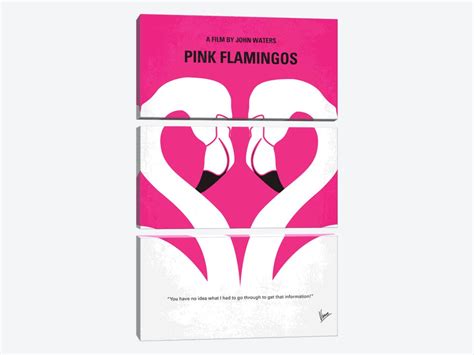 Pink Flamingos Minimal Movie Poster Canva - Canvas Artwork | Chungkong