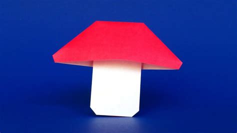 Easy Origami Mushroom Tutorial 🍄 Simple Step-by-step Instructions - YouTube | Origami easy ...