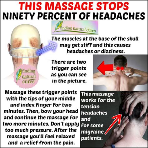 THIS MASSAGE STOPS NINETY PERCENT OF HEADACHES #findingnaturalcures #health #healthtips #hea ...