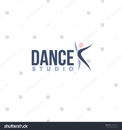 Dance Studio Logo Design Vector Template Stock Vector (Royalty Free) 245029015 | Shutterstock