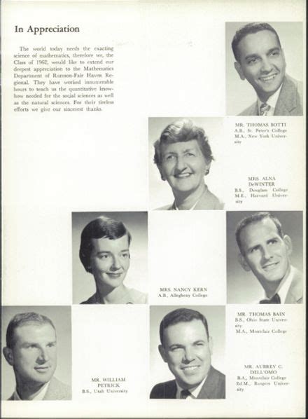 Explore 1962 Rumson-Fair Haven High School Yearbook, Rumson NJ - Classmates