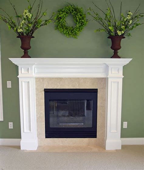 Brilliant White Fireplace Mantel Surround Deep Shelf Brackets