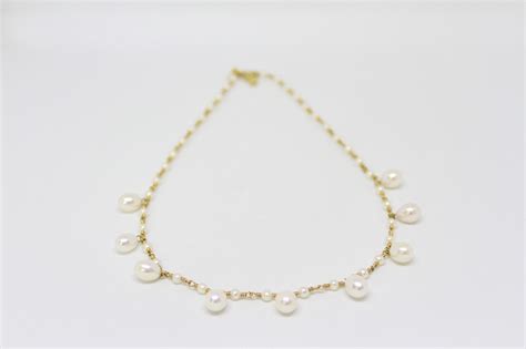 Tiffany & Co 18ct Gold and Pearl Necklace | tobigem