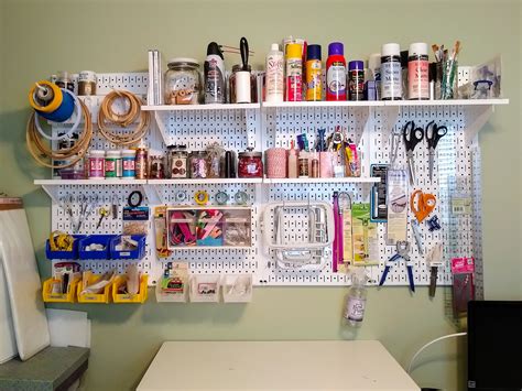 Awesome Craft Storage Solution with Wall Control Pegboard | Craft storage solutions, Peg board ...